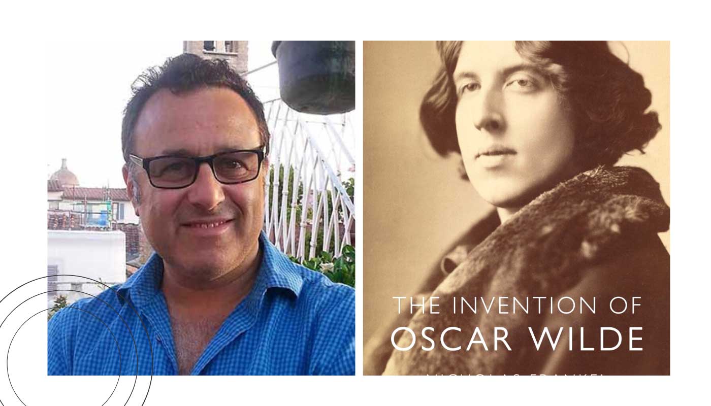 Nicholas Frankel and the cover of 'The Invention of Oscar Wilde'