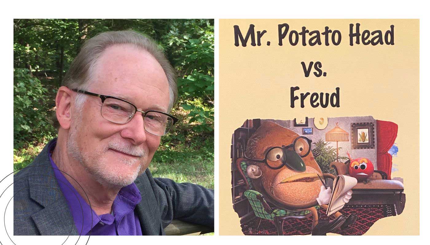 Clint McCown and the cover of 'Mr. Potato Head vs Freud'
